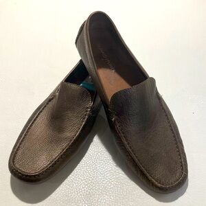 DONALD J. PLINER  Sz 8.5 Vieto Pewter Driving Loafer Slip On Shoes NWT